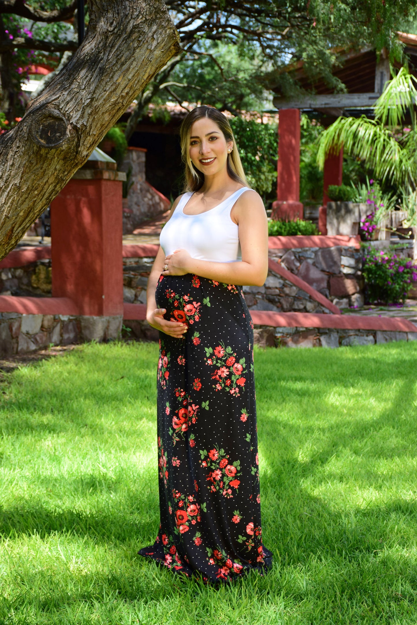 Vestido de Embarazo y Lactancia Océano sin mangas Negro (Solo G y XG)