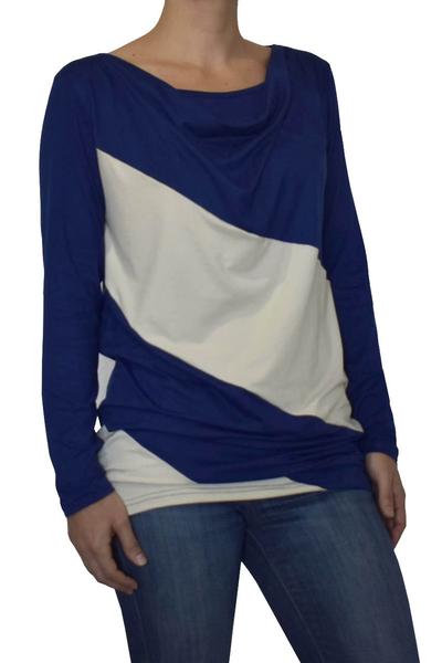 Blusa de Embarazo y Lactancia Mimos Azul