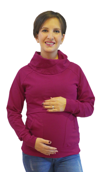 Sudadera de Embarazo y Lactancia Mayte Bugambilia