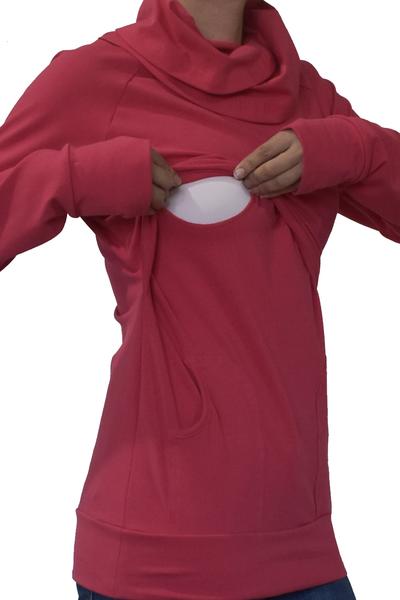 Sudadera de Embarazo y Lactancia Mayte Coral (TALLAS XG)