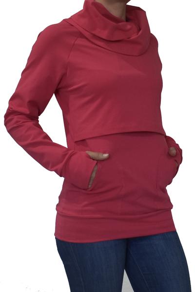Sudadera de Embarazo y Lactancia Mayte Coral (TALLAS XG)