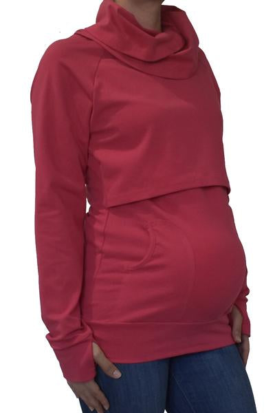 Sudadera de Embarazo y Lactancia Mayte Coral (TALLAS XG)