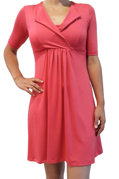 Vestido de Embarazo y Lactancia Roma Coral (solo XG)