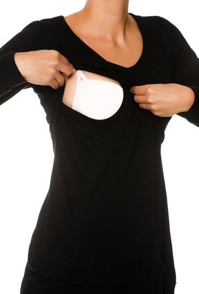 Vestido de Embarazo y Lactancia Amor Negro