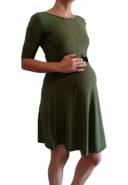 Vestido para Embarazo y Lactancia Princesa Verde