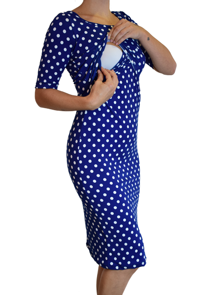 Vestido de Embarazo y Lactancia Clavel Lunares