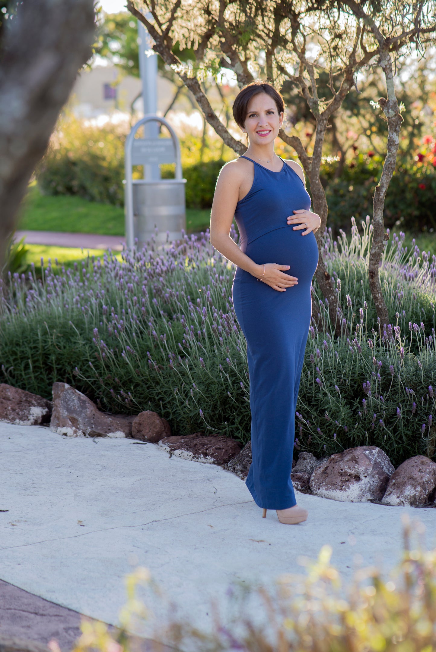 Vestido de Embarazo y Lactancia Frescura Azul (Solo XCH)