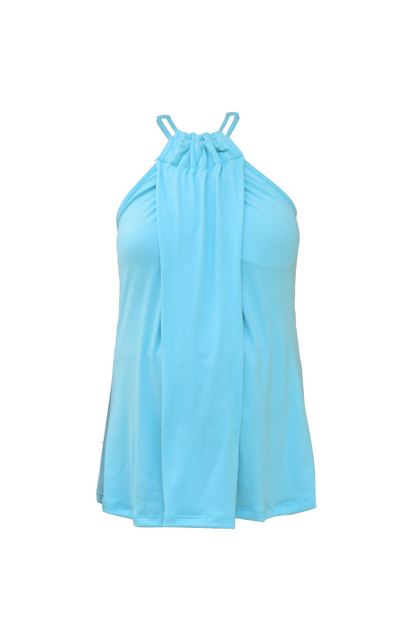 Blusa de Embarazo y Lactancia Collar Aqua