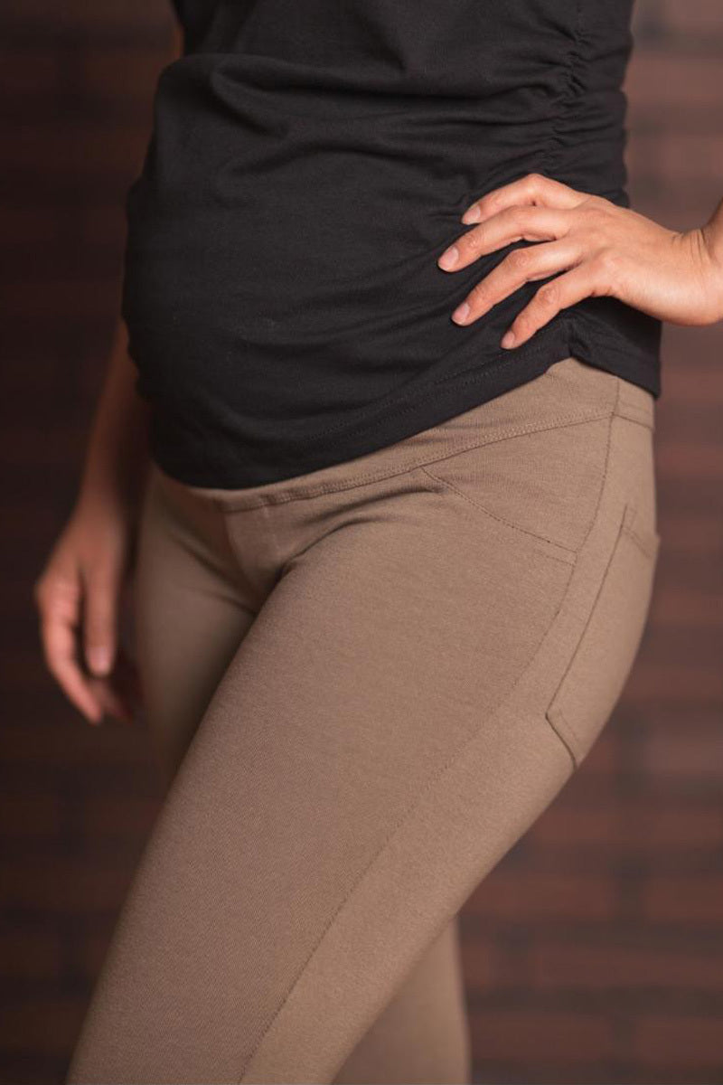 Leggings de embarazo Café Claro