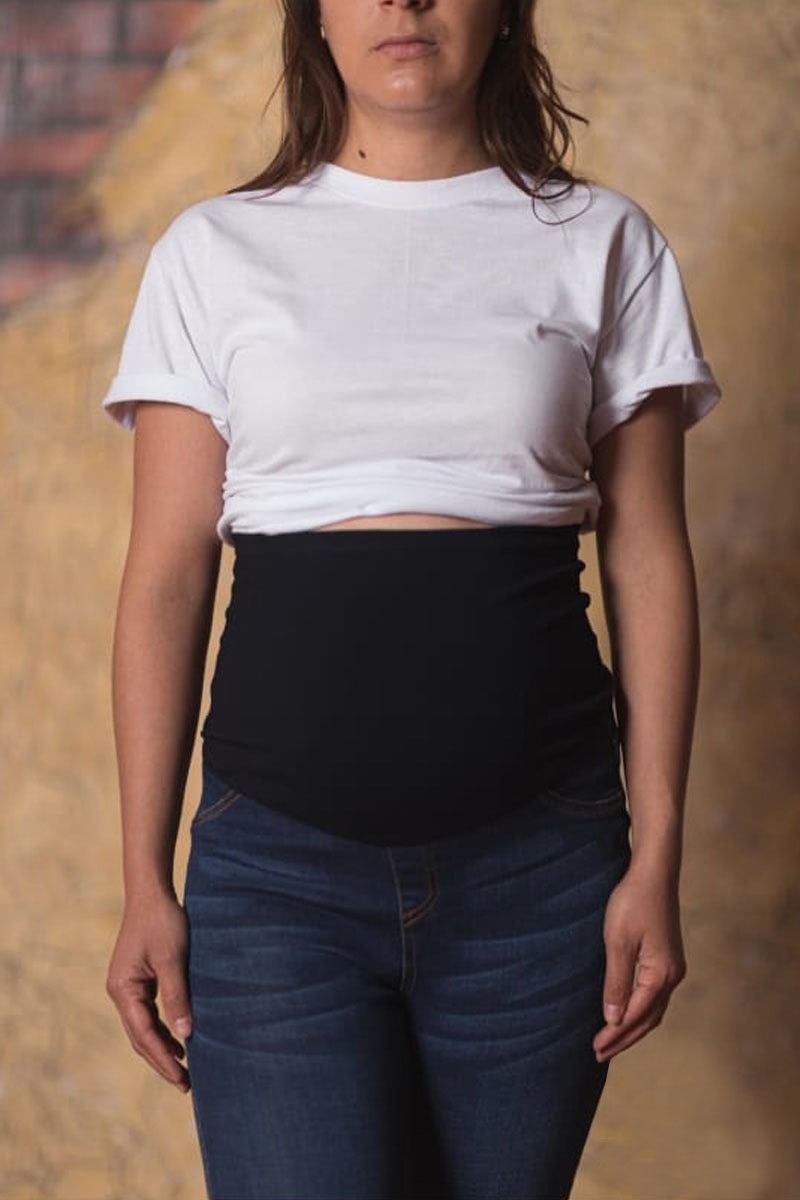 Pantalón de Embarazo Mezclilla Azul - Panza Alta