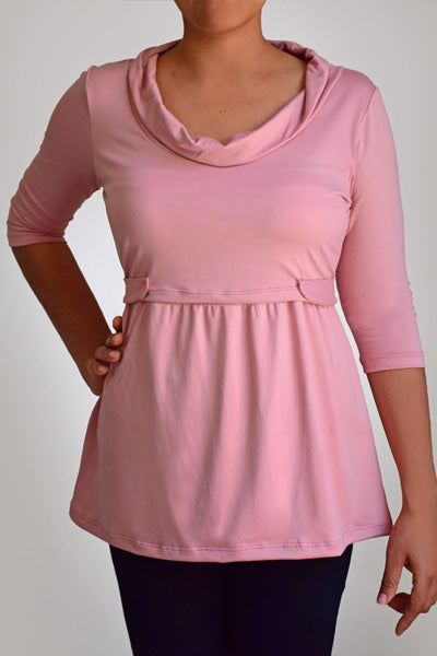 Blusa de Embarazo y Lactancia Caramelo Rosa