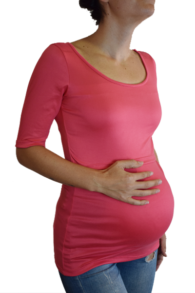 Blusa de Embarazo y Lactancia Clavel Lisa Coral